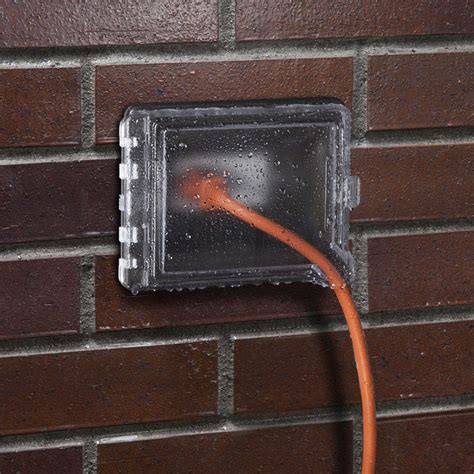 recessed weatherproof electrical box|outdoor recessed wall outlet enclosure.